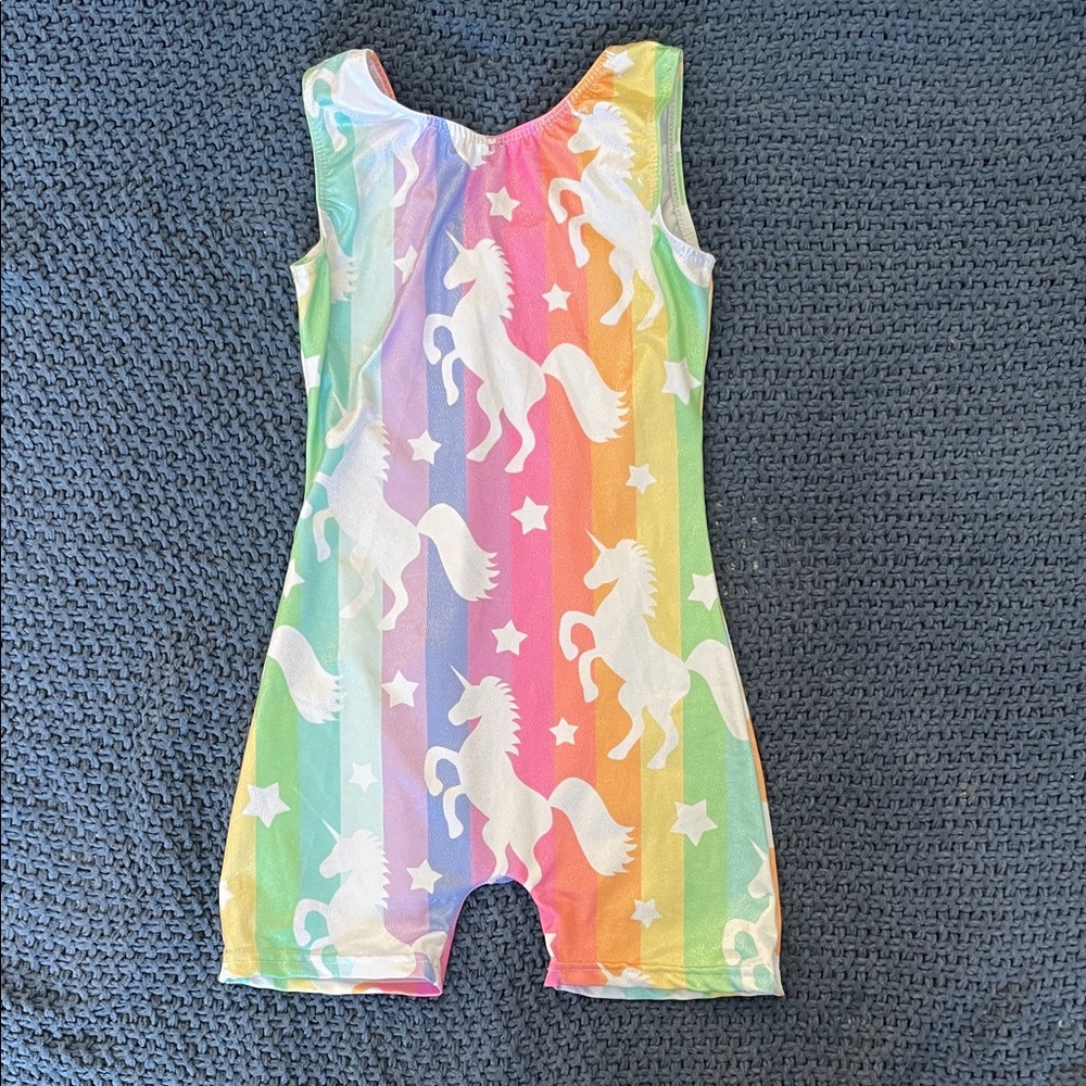 Colorful Unicorn Print leotard